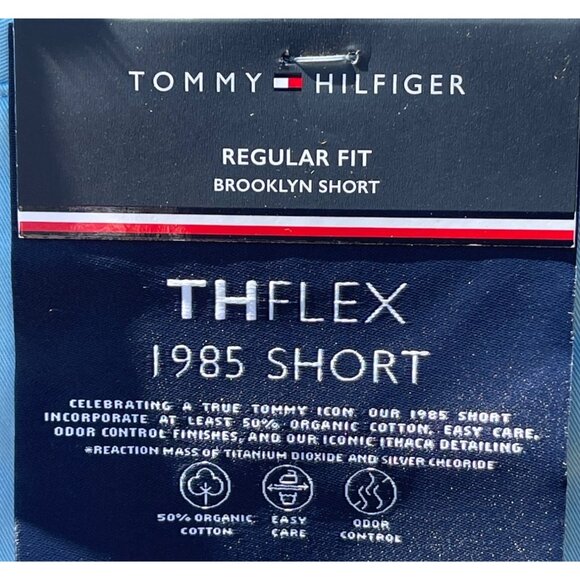 Tommy Hilfiger Mens size 38 blue Brooklyn Shorts Organic Cotton THFlex  Regular - Picture 4 of 4